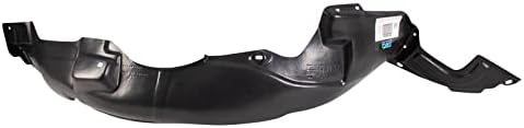 TRQ Front Right Inner Fender Liner Black Passenger Side
