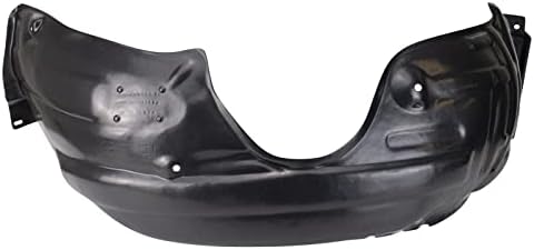 TRQ Front Right Inner Fender Liner Black Passenger Side