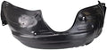 TRQ Front Right Inner Fender Liner Black Passenger Side