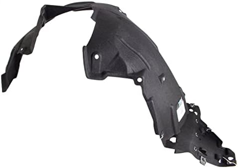 TRQ Front Left Inner Fender Liner Black Drivers Side