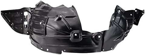 TRQ Front Left Inner Fender Liner Black Drivers Side