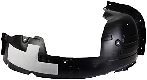 TRQ Front Right Inner Fender Liner Black Passenger Side