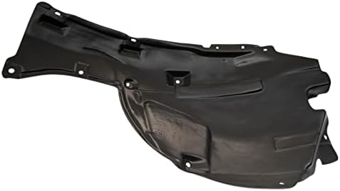 TRQ Front Left Rearward Inner Fender Liner Black Drivers Side