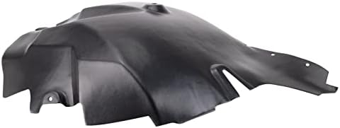 TRQ Front Right Rearward Inner Fender Liner Black Passenger Side