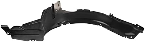 TRQ Front Right Inner Fender Liner Black Passenger Side