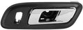TRQ Front Left Interior Door Handle Chrome & Black Drivers Side