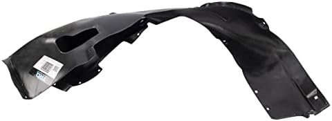 TRQ Front Right Inner Fender Liner Black Passenger Side