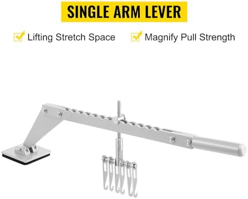 VEVOR Dent Pull Lever Bar, 6 Claw Hook Dent Puller, Single Leg Lifter Portable Dent Pull Bar Aluminum Alloy for Car Dent Repairing - Image 2