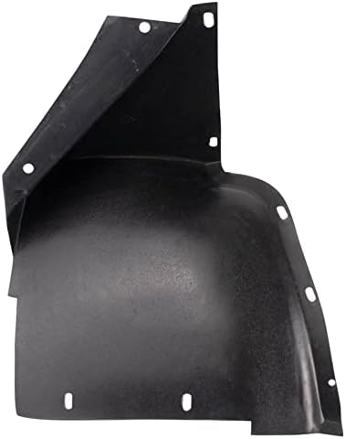 TRQ Front Left Rearward Inner Fender Liner Black Drivers Side