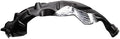 TRQ Front Right Rearward Inner Fender Liner Black Passenger Side