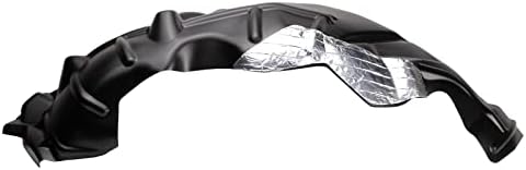 TRQ Front Right Rearward Inner Fender Liner Black Passenger Side