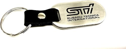 Subaru STi Logo Stainless Steel Key Chain Forester Impreza Legacy Outback Solterra Wrx Brz OEM SOA342L159 Genuine OEM