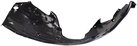 TRQ Front Left Inner Fender Liner Black Drivers Side