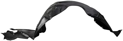 TRQ Front Right Inner Fender Liner Black Passenger Side