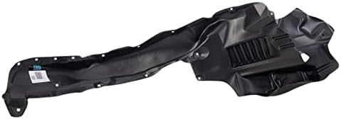 TRQ Front Right Inner Fender Liner Black Passenger Side
