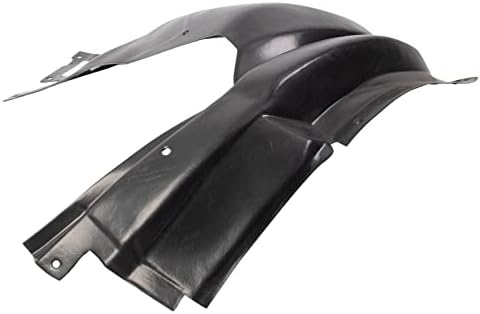 TRQ Front Left Rearward Inner Fender Liner Black Drivers Side