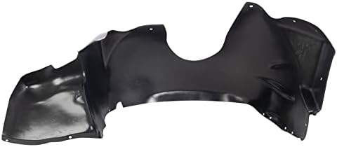 TRQ Front Right Inner Fender Liner Black Passenger Side