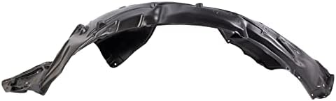 TRQ Front Left Inner Fender Liner Black Drivers Side