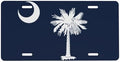 South Carolina Flag Front License Plate 6" * 12" for Women