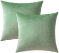 VAKADO Throw Pillow Covers Decorative 18x18 Set of 2 Sage Green Outdoor Decor Couch Cushion Covers Euro Pillowcases Home Bed Decoration for Sofa Bedroom Office by VAKADO