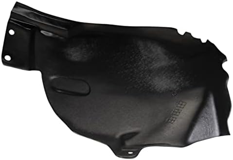 TRQ Front Left Rearward Inner Fender Liner Black Drivers Side