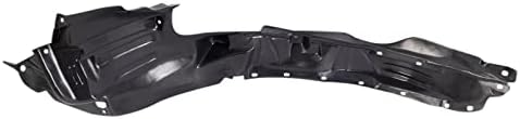 TRQ Front Right Inner Fender Liner Black Passenger Side