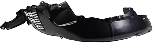 TRQ Front Left Inner Fender Liner Black Drivers Side