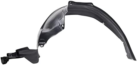 TRQ Front Right Inner Fender Liner Black Passenger Side