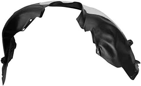 TRQ Front Right Inner Fender Liner Black Passenger Side