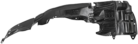 TRQ Front Right Inner Fender Liner Black Passenger Side