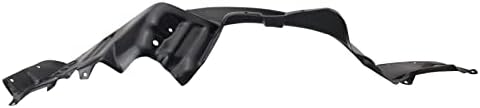 TRQ Front Right Inner Fender Liner Black Passenger Side