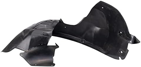 TRQ Front Right Inner Fender Liner Black Passenger Side