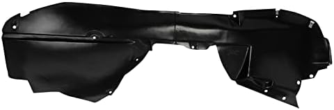 TRQ Front Right Rearward Inner Fender Liner Black Passenger Side