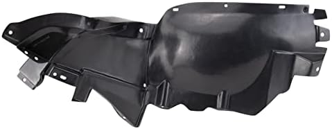 TRQ Front Right Forward Inner Fender Liner Black Passenger Side