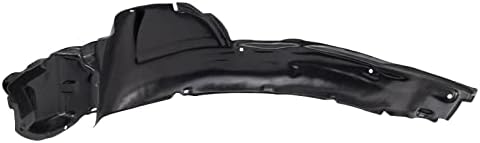 TRQ Front Right Inner Fender Liner Black Passenger Side
