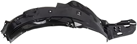 TRQ Front Left Inner Fender Liner Black Drivers Side