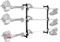 Buyers Products LT12 Locking Landscape Trimmer Rack Holds 3 Tools by BuyersProductsCompany