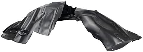 TRQ Front Right Inner Fender Liner Black Passenger Side