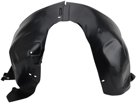 TRQ Front Right Inner Fender Liner Black Passenger Side