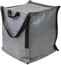 DURASACK 22-Gallon Zipper Top Heavy Duty Storage Tote Bags, Single, Gray by DURASACK