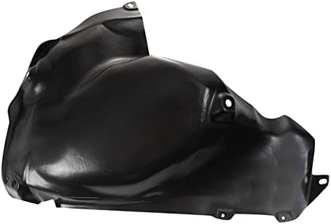 TRQ Front Left Rearward Inner Fender Liner Black Drivers Side