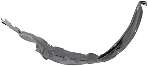 TRQ Front Right Inner Fender Liner Black Passenger Side