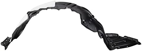 TRQ Front Left Inner Fender Liner Black Drivers Side
