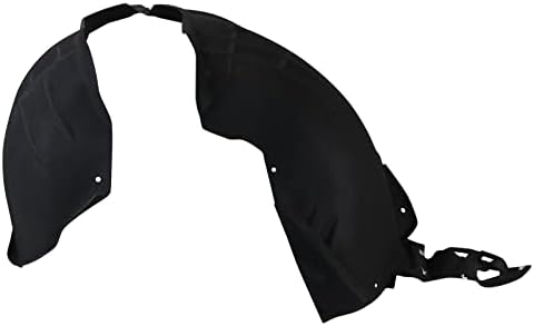 TRQ Front Left Inner Fender Liner Black Drivers Side