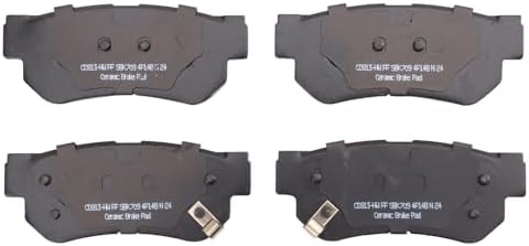 TRQ Rear Posi Ceramic Brake Pad Kit Set