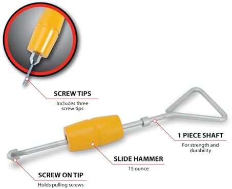 Performance Tool W2015P Compact 15 oz. Slide Hammer Dent Puller - Image 2