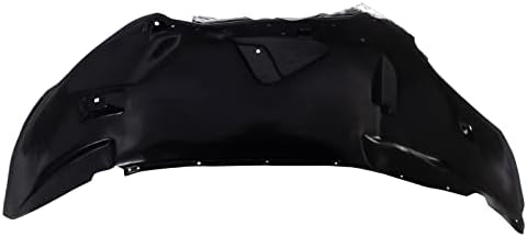 TRQ Front Right Inner Fender Liner Black Passenger Side
