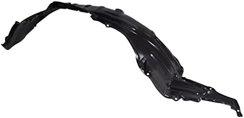 TRQ Front Left Inner Fender Liner Black Drivers Side