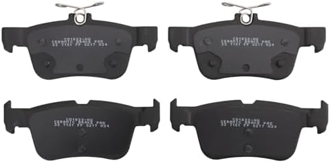 TRQ Premium Posi Ceramic Brake Pad Rear Set