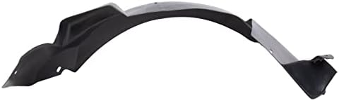 TRQ Front Right Rearward Inner Fender Liner Black Passenger Side